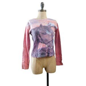 Gordon & James Size S Small Western Cropped Bling LS Top NWT